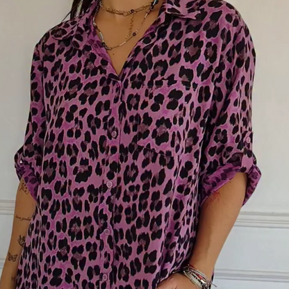 Women's Leopard Print Blouse