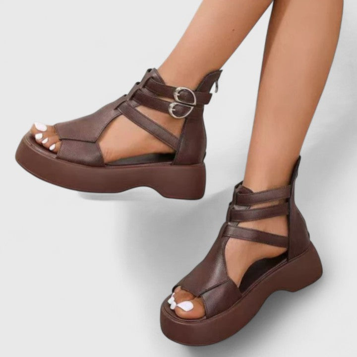 Women's Platform Sandals Open Toe Ankle Strap