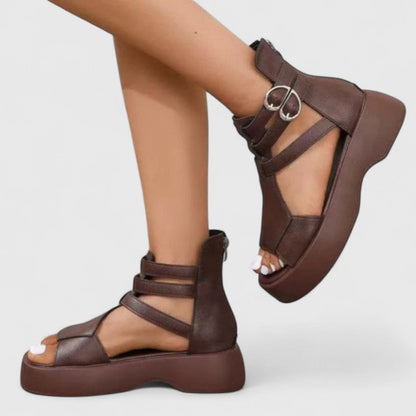 Women's Platform Sandals Open Toe Ankle Strap