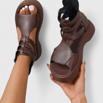 Women's Platform Sandals Open Toe Ankle Strap