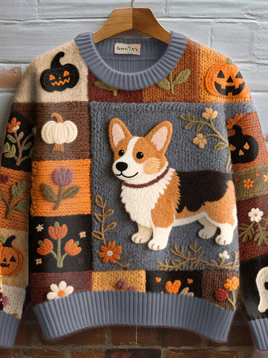 Women's Corgi Autumn Sweater - Fashinoza