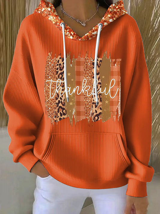 Women's Sequin Hoodie Cozy - Fashinoza