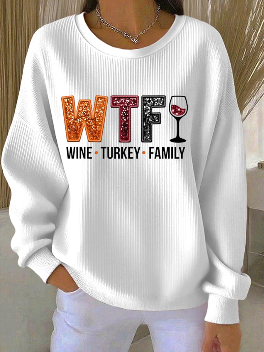 Women's Ribbed Sweatshirt
