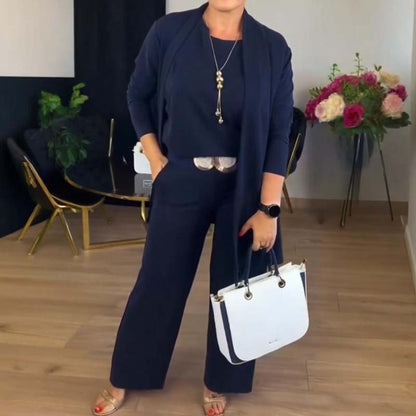 Women's 3 Piece Cardigan Pants Set