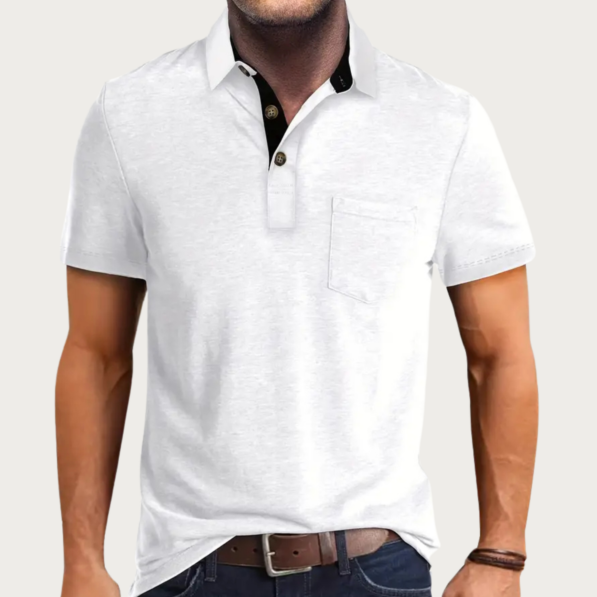 Men's Short Sleeve Polo Shirt - Fashinoza