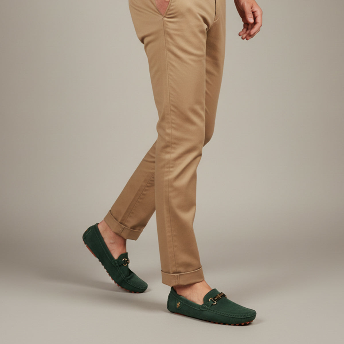 Alderley Men's Suede Loafers Smart Shoes Brown