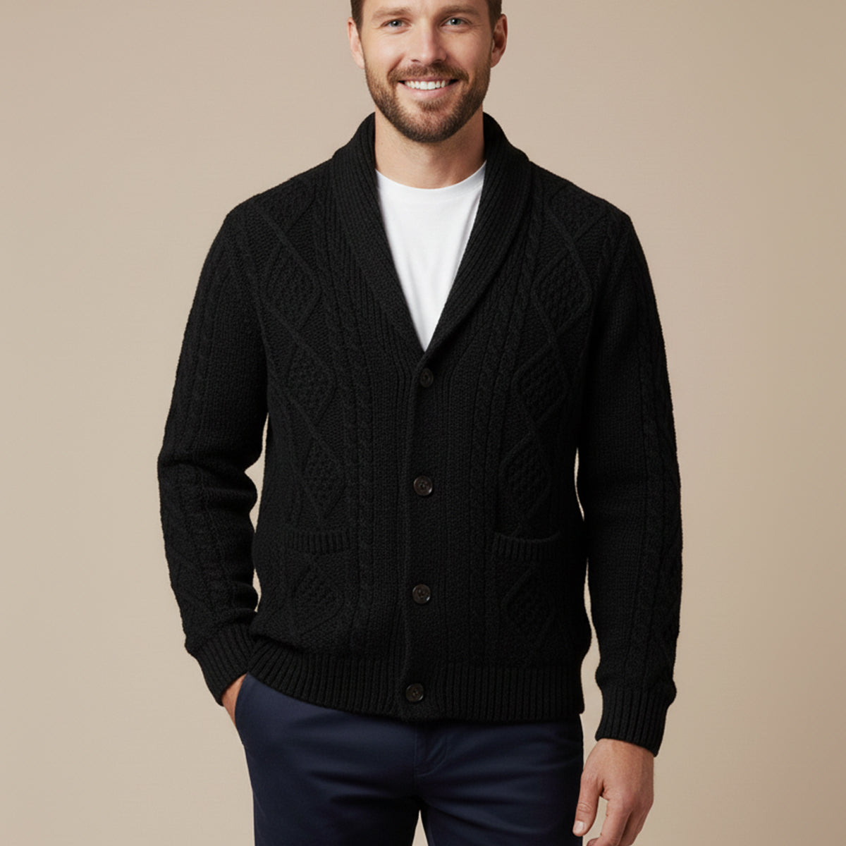 Lanchester Men's Cardigan Sweater