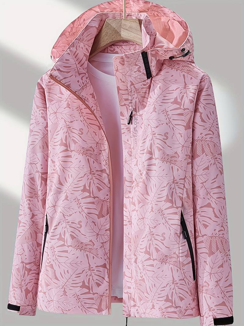 Women's Waterproof Hooded Jacket Lightweight Windproof