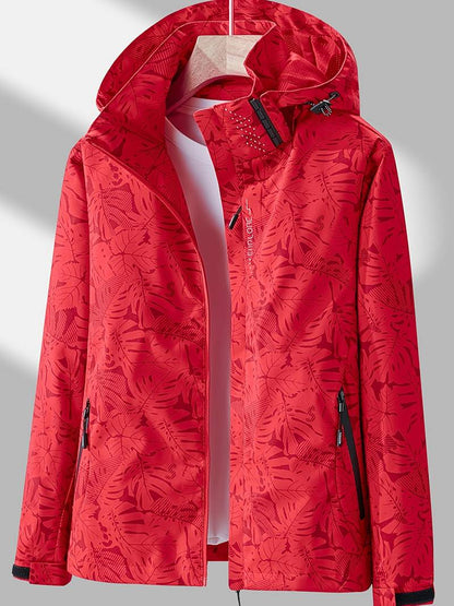 Women's Waterproof Hooded Jacket Lightweight Windproof