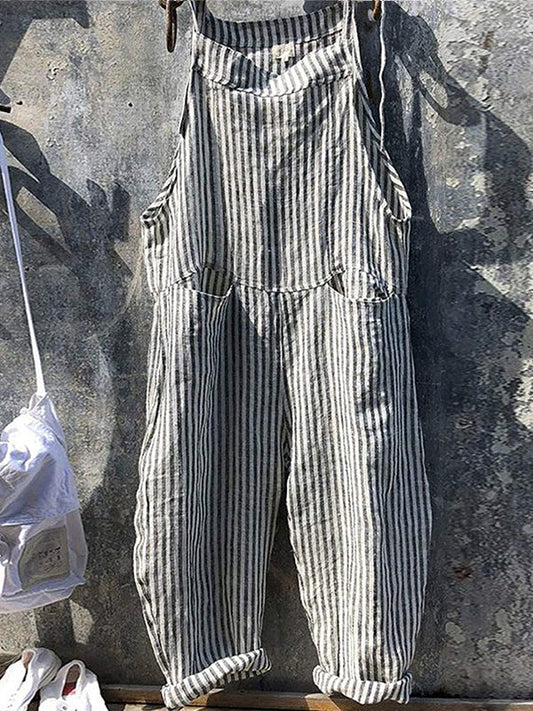 Women's Relaxed Fit Overalls - Fashinoza