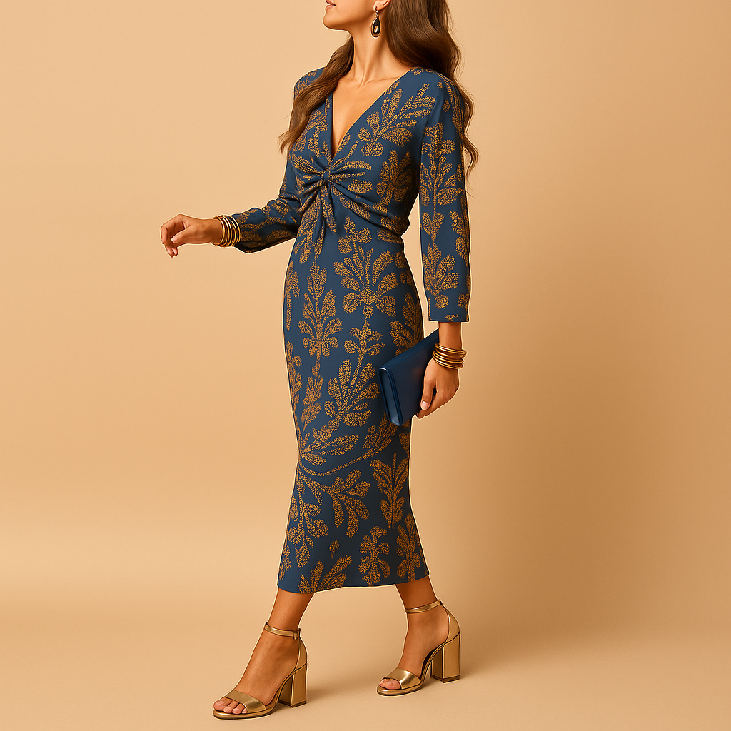 Women's A-Line Dress Sustainable Elegant Fit - 
Fashinoza