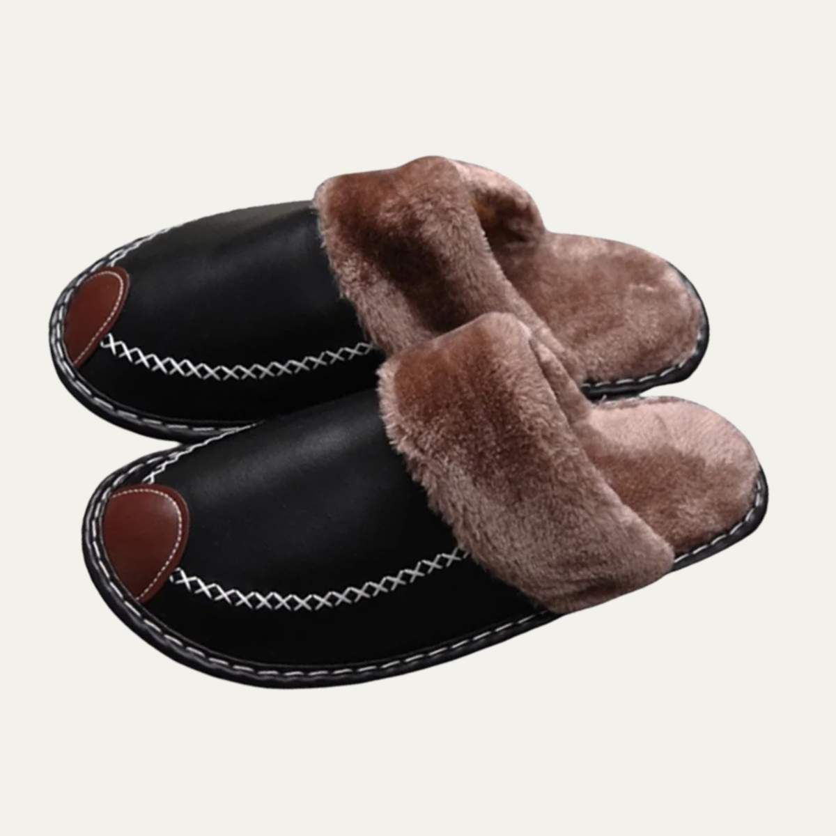 Men's Winter House Shoes Fleece Lined Warm - Fashinoza