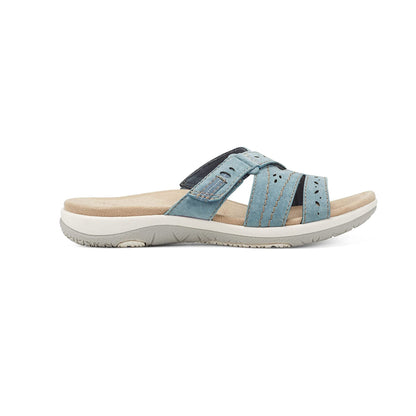 Women's Orthopedic Walking Sandals Hook and Loop Adjustable Strap Comfy Flat Shoes