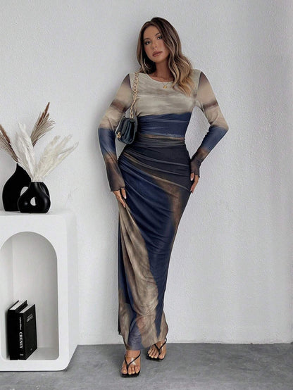 Image of Tatum | Women's Long Sleeve Bodycon Maxi Dress