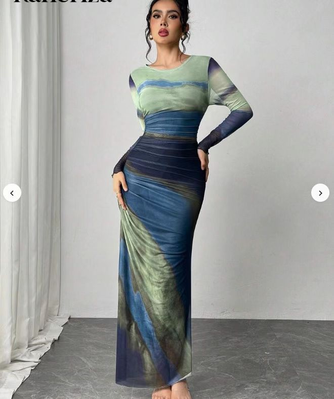 Image of Tatum | Women's Long Sleeve Bodycon Maxi Dress