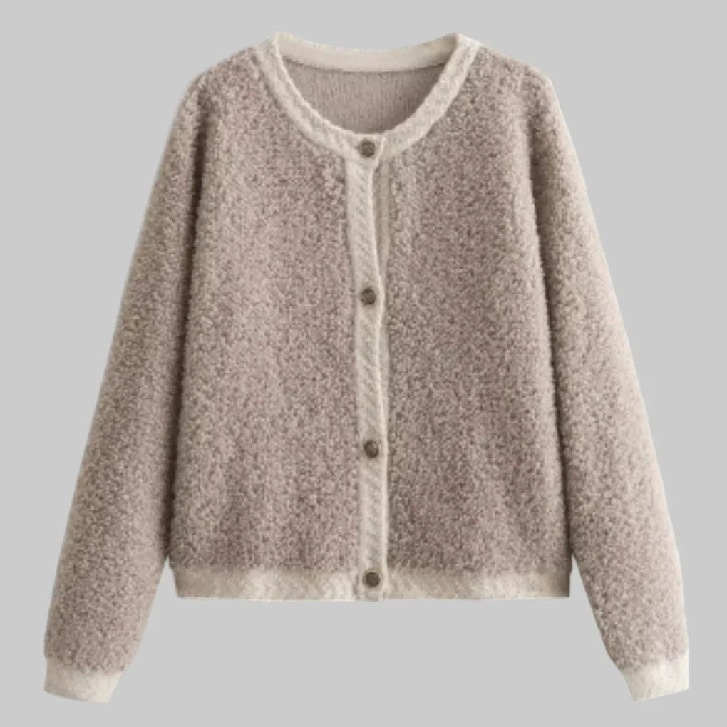 Women's Cardigan Sweater Soft Textured - Fashinoza