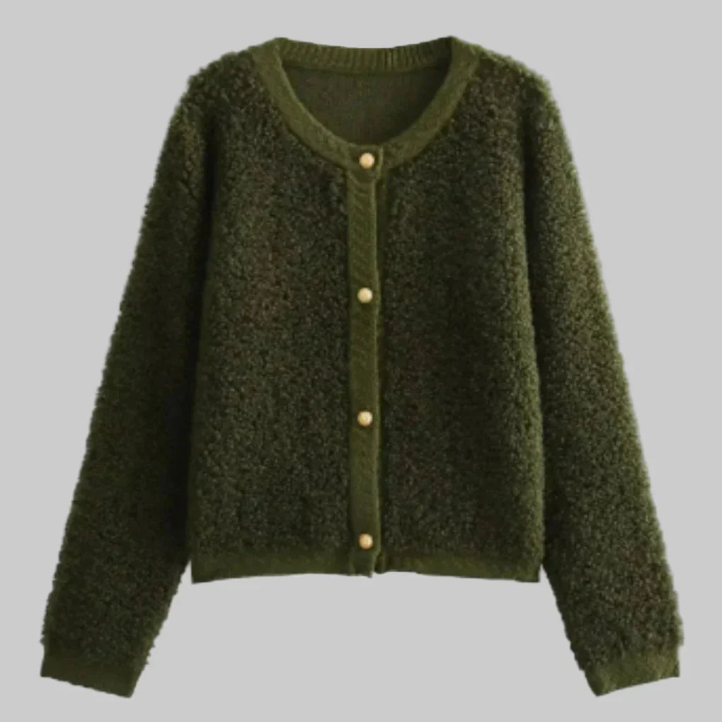 Women's Cardigan Sweater Soft Textured
