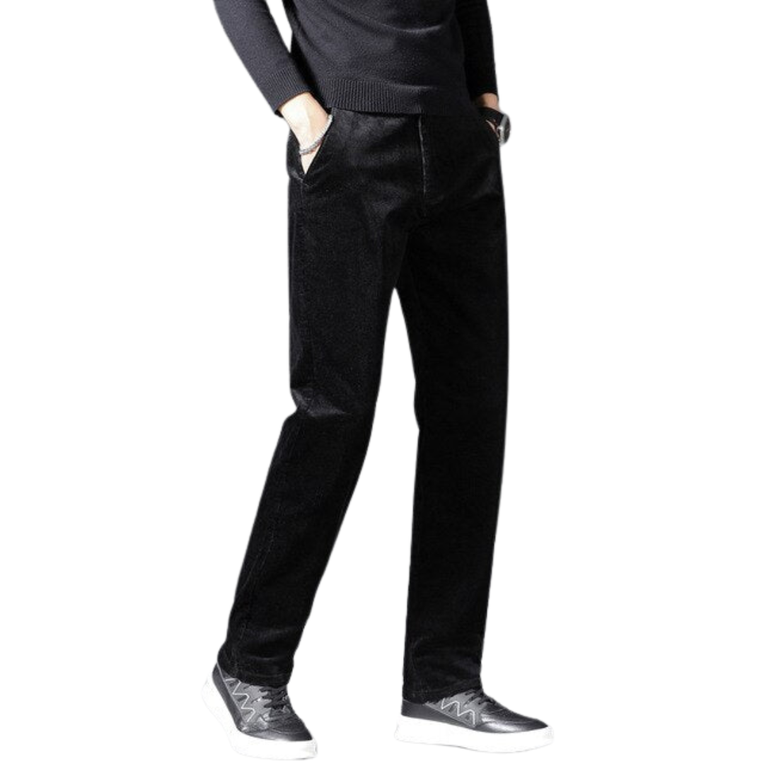 Men's Corduroy Straight Leg Pants - Fashinoza