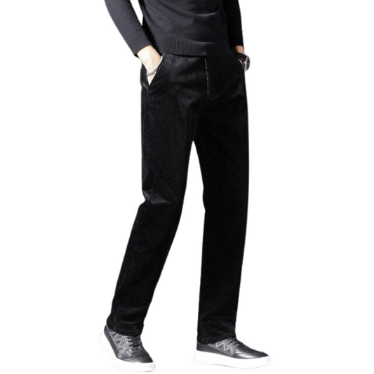 Men's Corduroy Straight Leg Pants - Fashinoza
