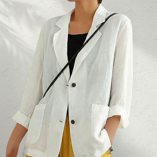 Women's Blazer Style Blouse - Fashinoza