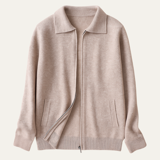Men's Soft Wool Cardigan Sweater - Fashinoza