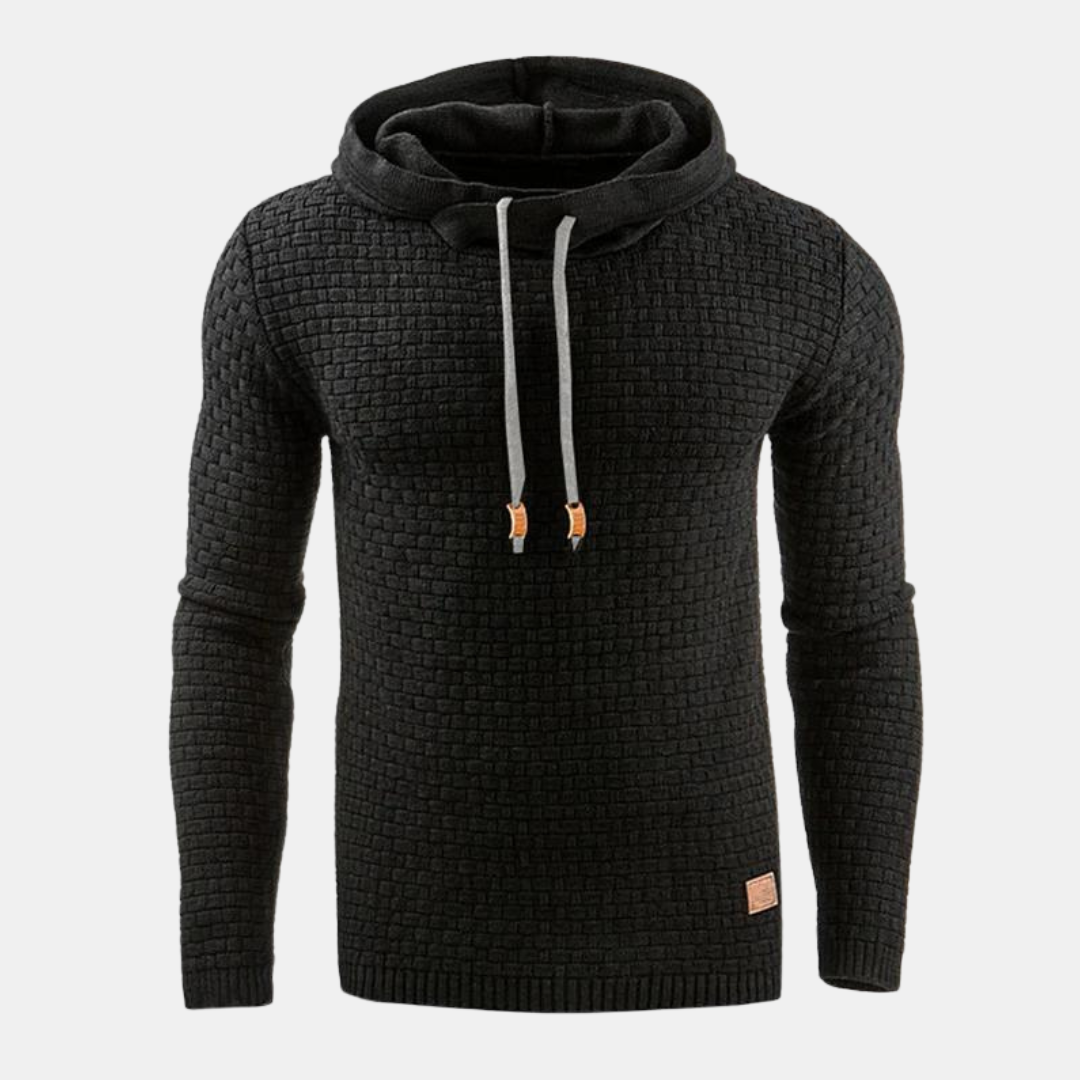 Mason | Men Spring Textured Hooded Pullover Sweater