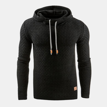 Mason | Men Spring Textured Hooded Pullover Sweater