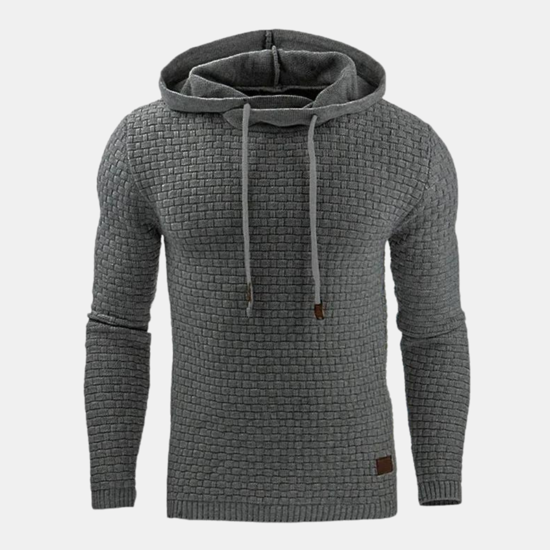 Mason | Men Spring Textured Hooded Pullover Sweater
