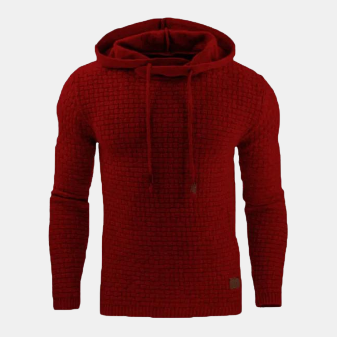 Mason | Men Spring Textured Hooded Pullover Sweater