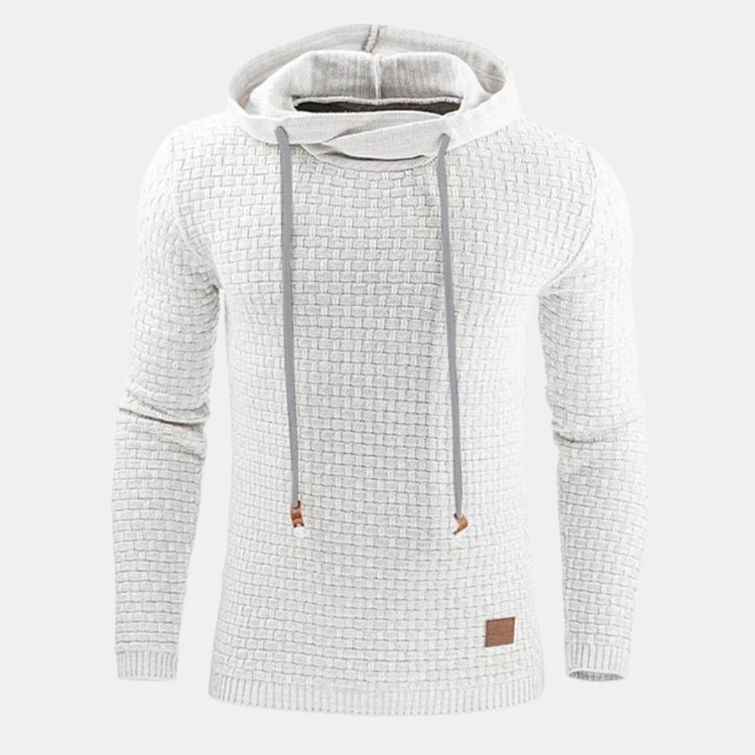 Mason | Men Spring Textured Hooded Pullover Sweater