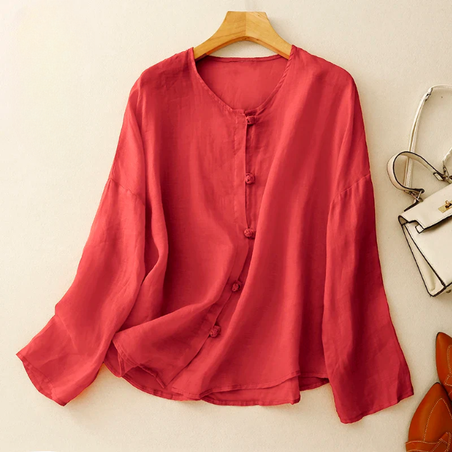 Women's Linen Blouse Natural
