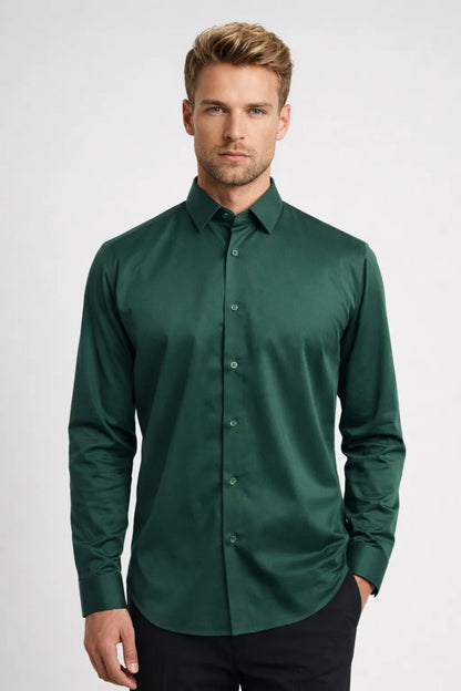 Tobias Men's Long Sleeve Button Up Shirt - Fashinoza