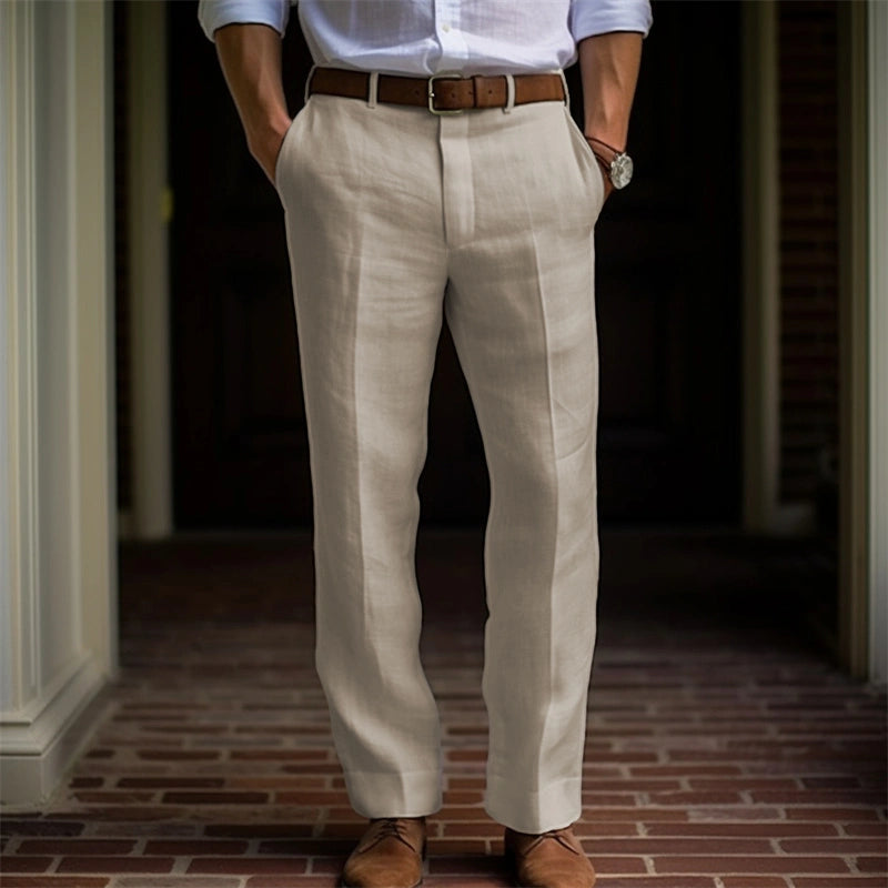 Men's Straight Leg Dress Pants - Fashinoza