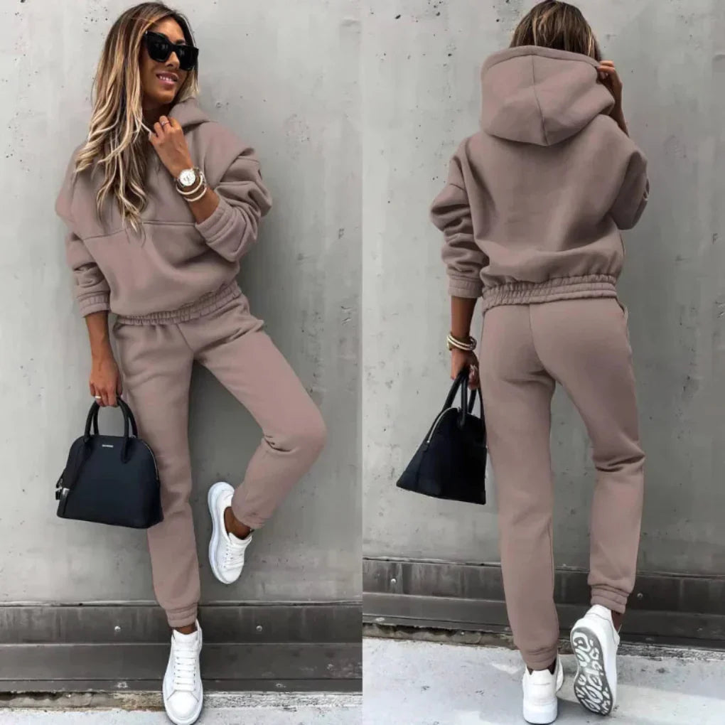 Women's Sporty Tracksuit Winter Fleece