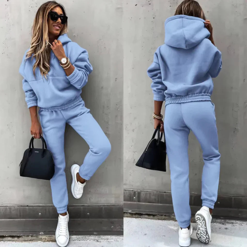 Women's Sporty Tracksuit Winter Fleece