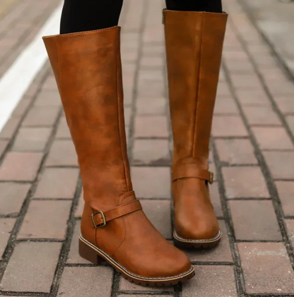 Women's Stylish Knee-High Leather Boots