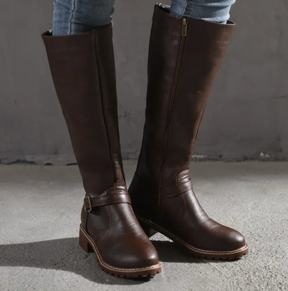 Women's Stylish Knee-High Leather Boots