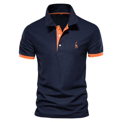Men's Slim Fit Short Sleeve Polo Shirt - Fashinoza