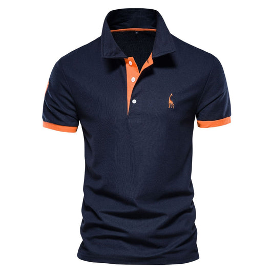 Men's Slim Fit Short Sleeve Polo Shirt - Fashinoza