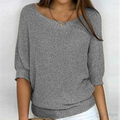 Lily | Women Cozy Knit V Neck Sweater