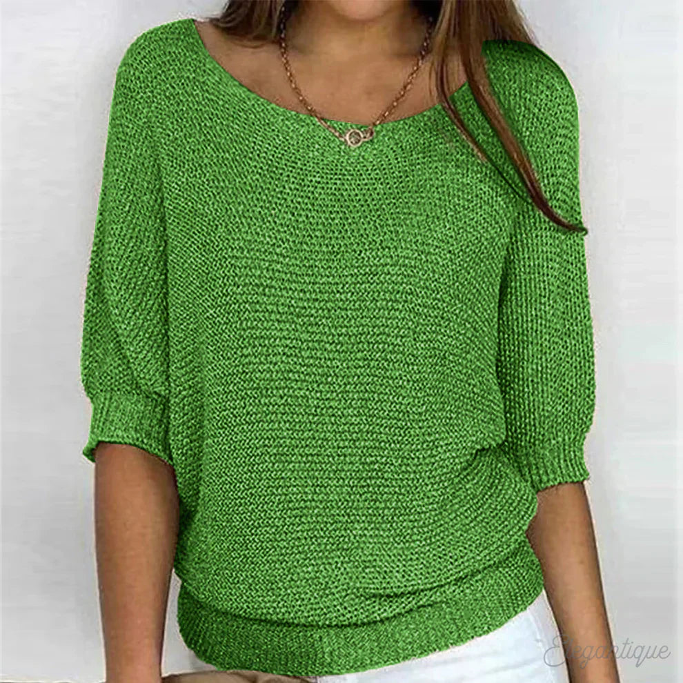 Lily | Women Cozy Knit V Neck Sweater