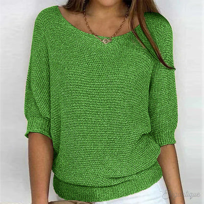 Lily | Women Cozy Knit V Neck Sweater