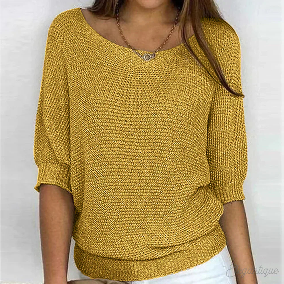 Lily | Women Cozy Knit V Neck Sweater