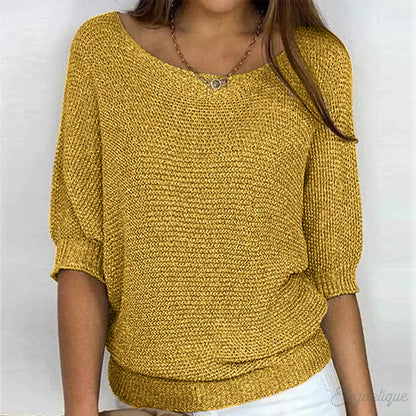 Lily | Women Cozy Knit V Neck Sweater