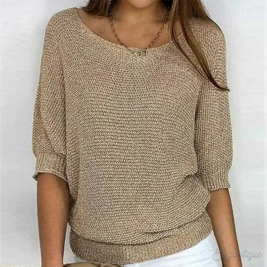 Lily | Women Cozy Knit V Neck Sweater