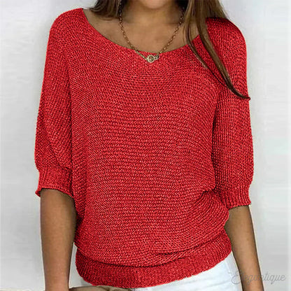Lily | Women Cozy Knit V Neck Sweater