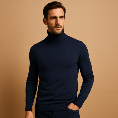 Men's Turtleneck Sweater - 
Fashinoza