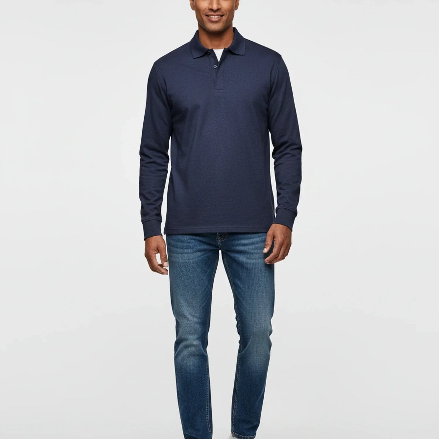 Liam | Men's Spring Long-Sleeve Polo Shirt