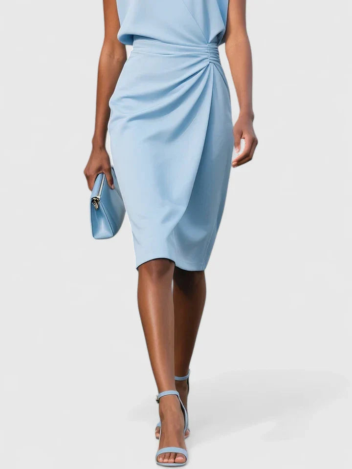 Women's Sleeveless Wrap Midi Dress