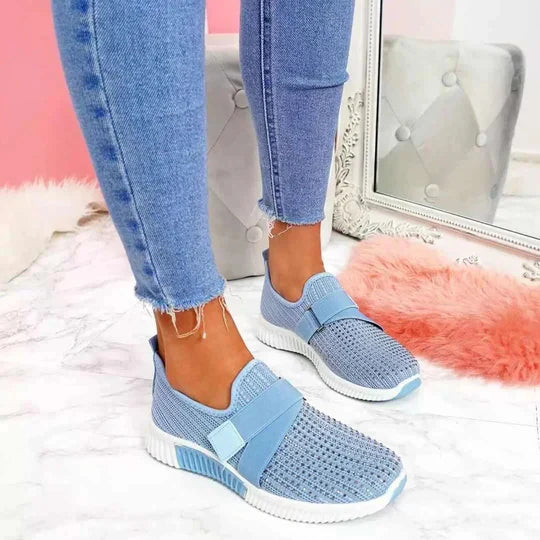 Women's T-Strap Flat Shoes - Fashinoza